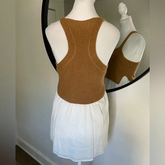 NWOT ANTHROPOLOGIE Sweater Tank. Size XS in neutral motif color - Picture 6 of 9